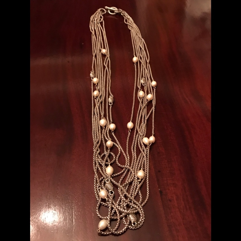 AUTHENTIC PEARLS! Gorgeous!! 8 strands! - Picture 1 of 6